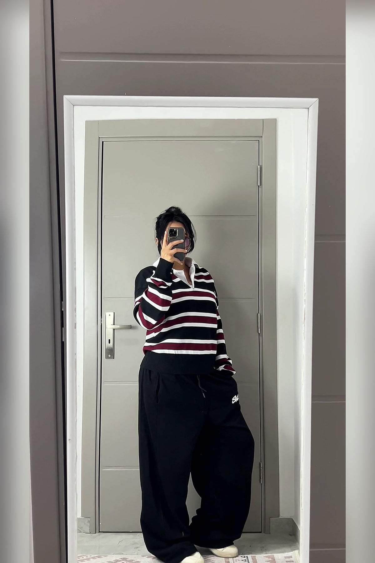 Black Balloon Sweatpants - VELINA
