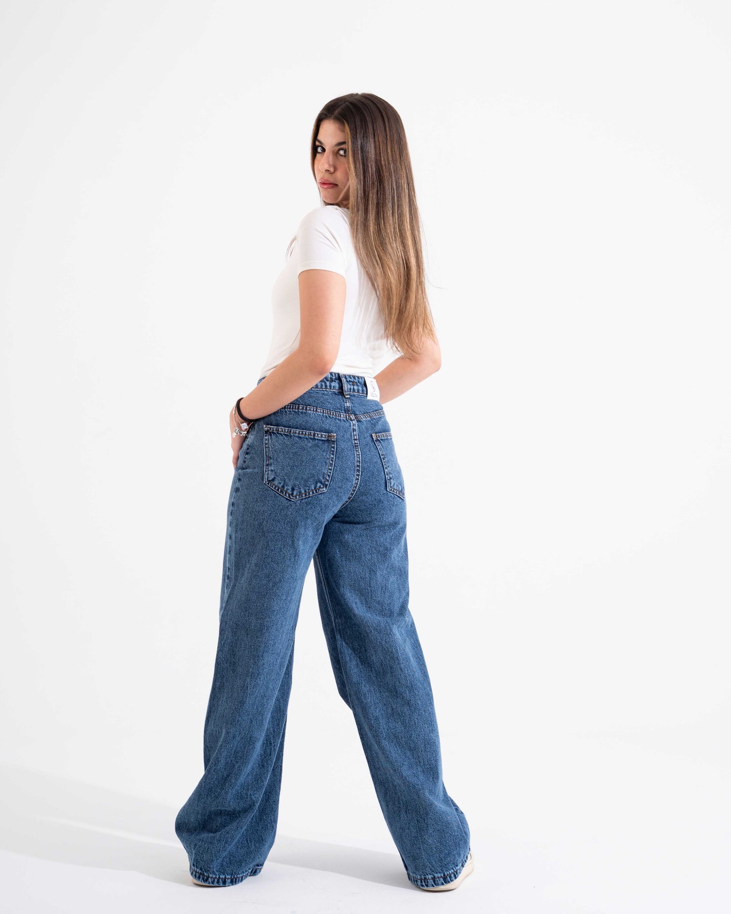 Mid Blue Baggy Jeans