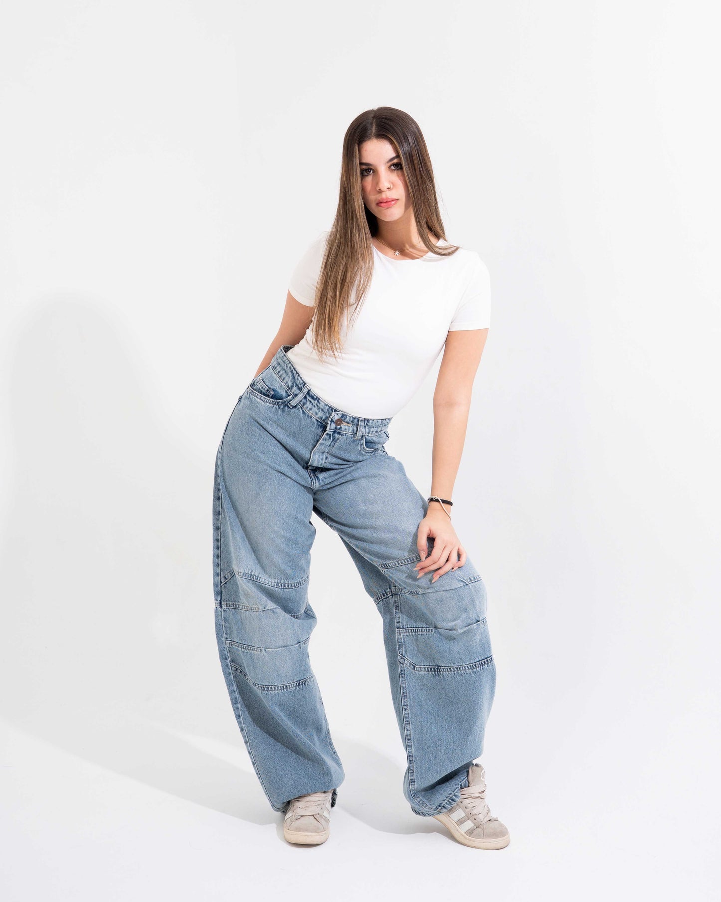 Stone Blue Baggy Jeans