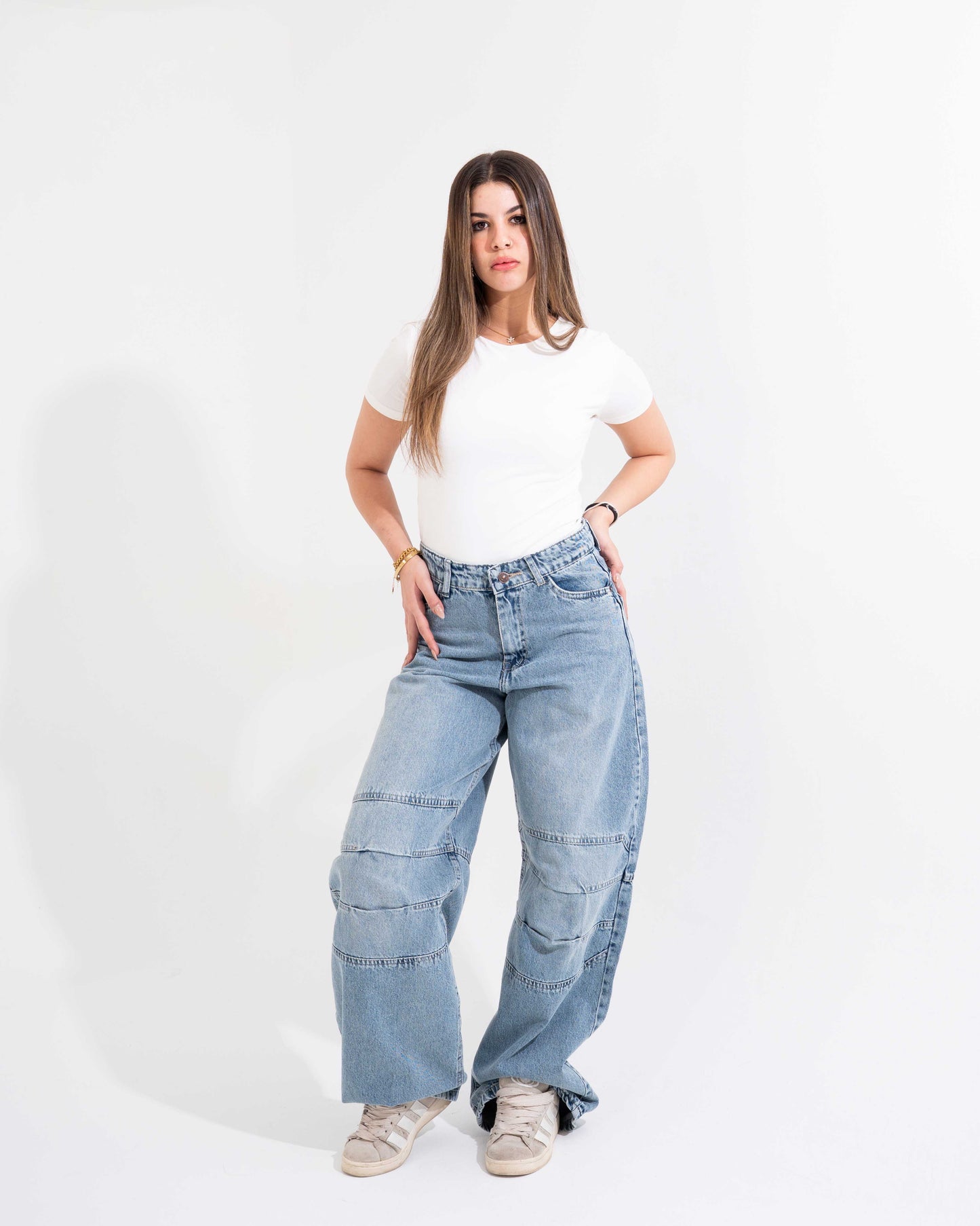 Stone Blue Baggy Jeans