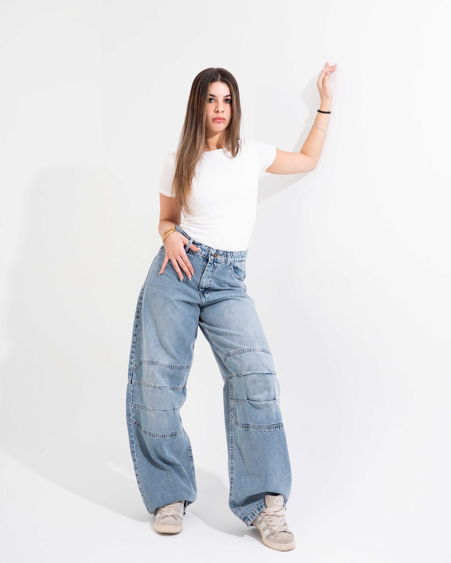 Stone Blue Baggy Jeans
