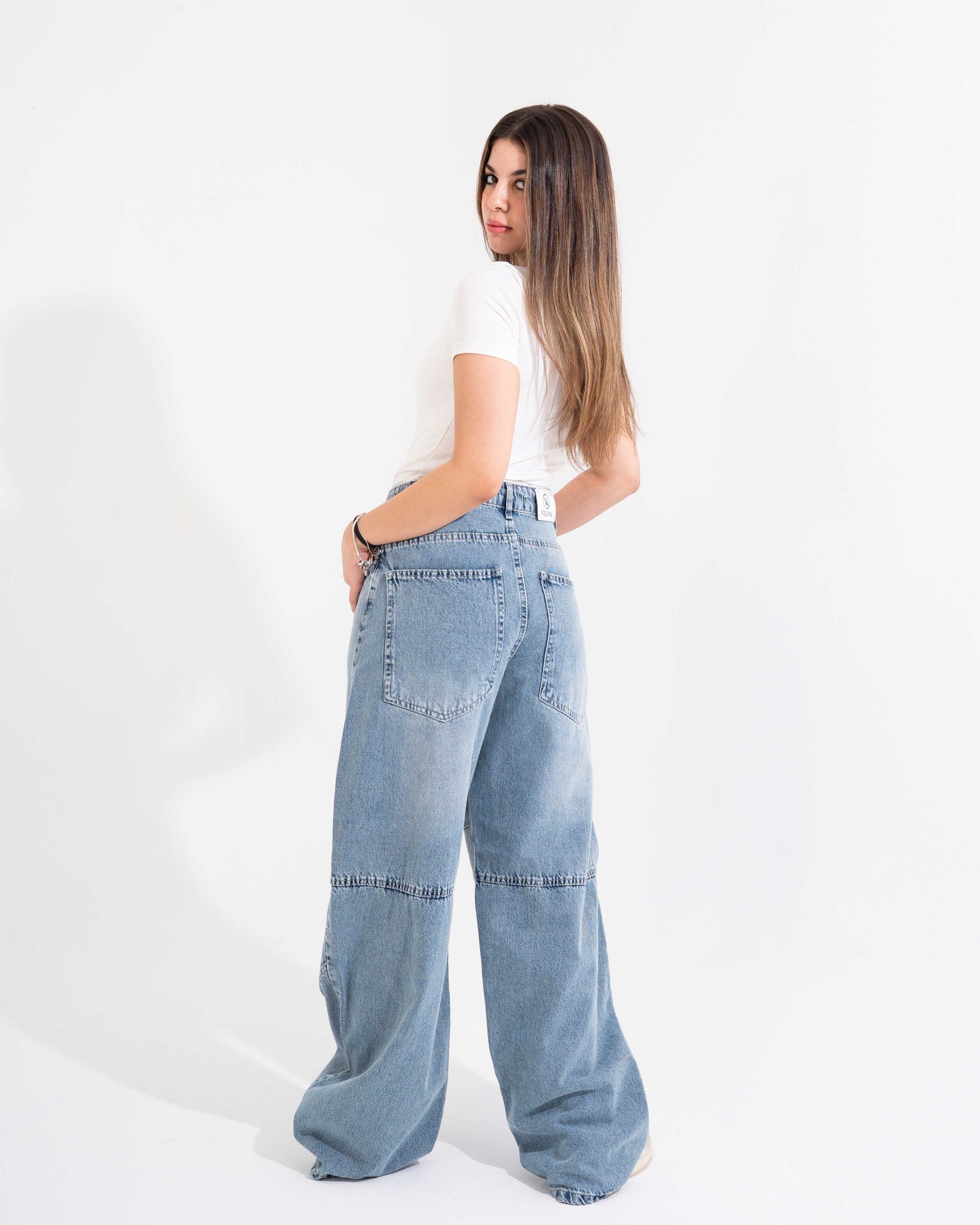 Stone Blue Baggy Jeans