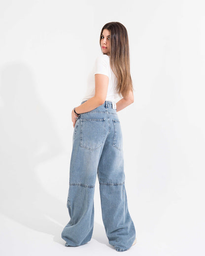 Stone Blue Baggy Jeans