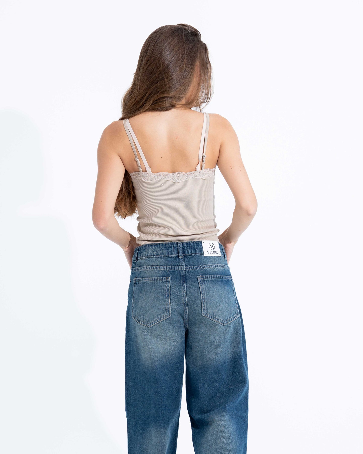 Vintage Blue Wide Leg Jeans