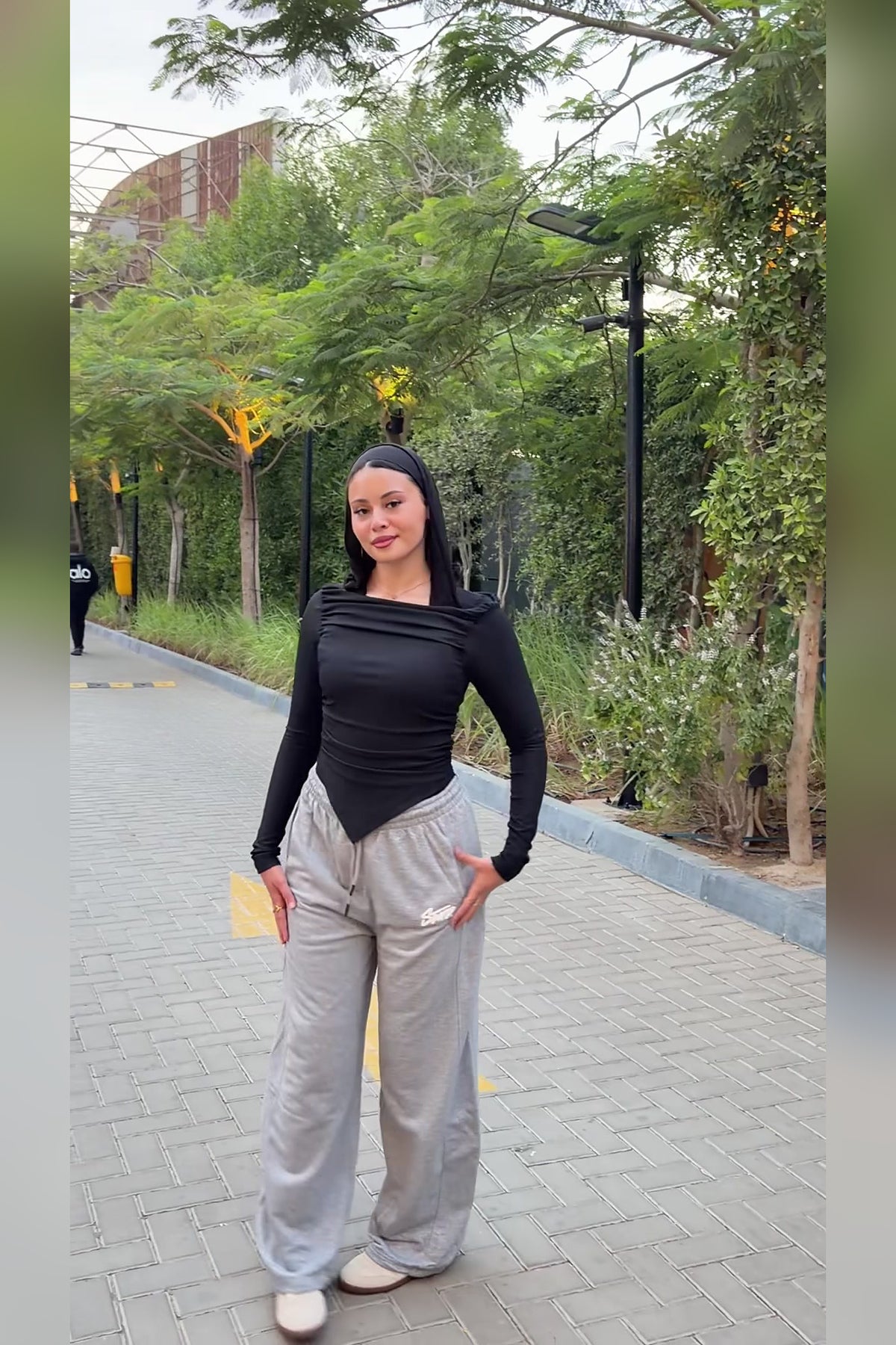 Light Grey Balloon Sweatpants - VELINA