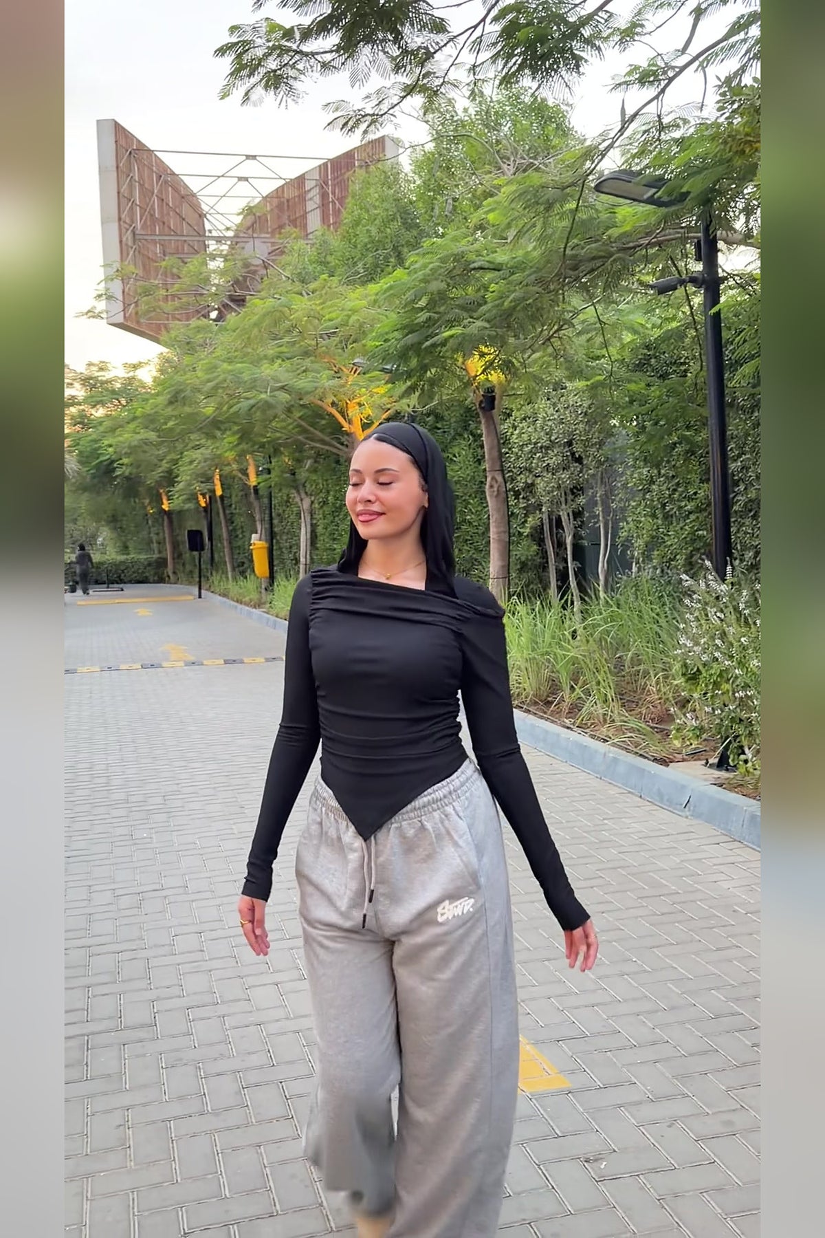 Light Grey Balloon Sweatpants - VELINA
