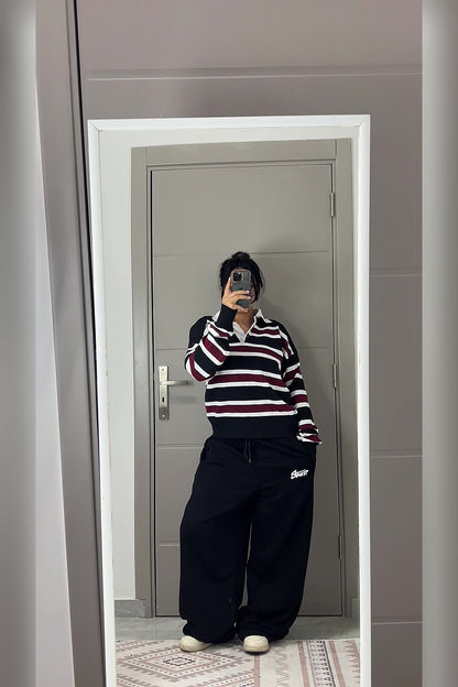 Black Balloon Sweatpants - VELINA