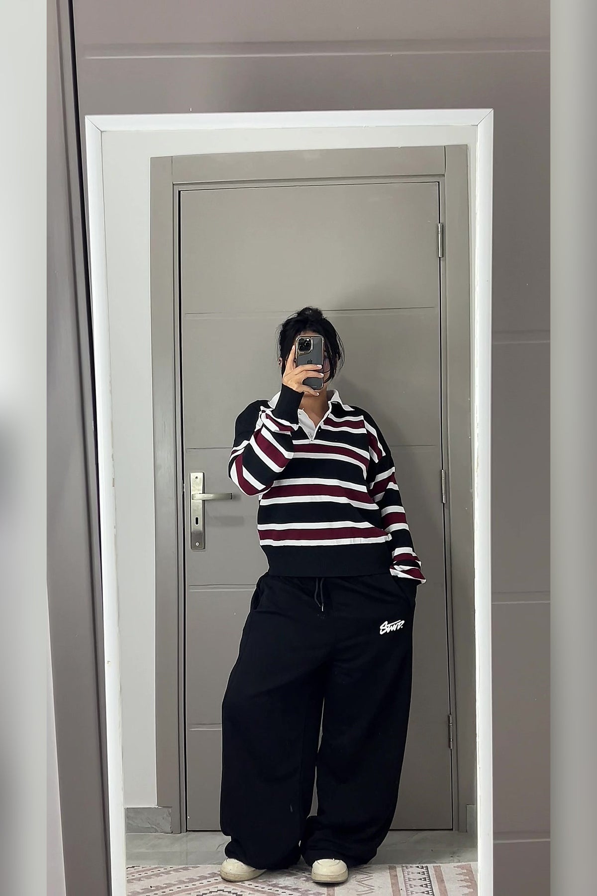 Black Balloon Sweatpants - VELINA