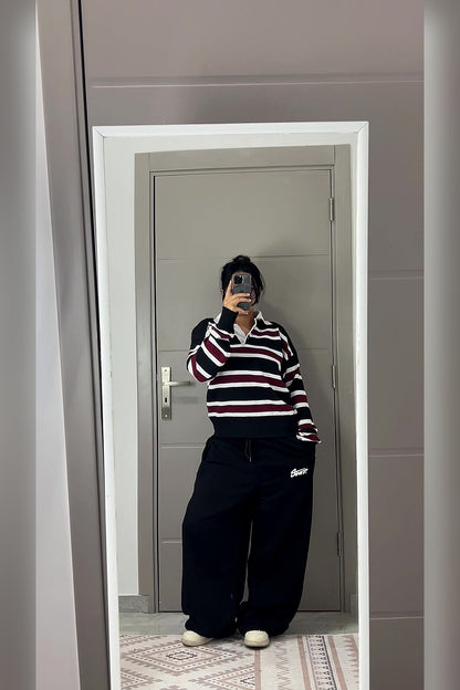 Black Balloon Sweatpants - VELINA