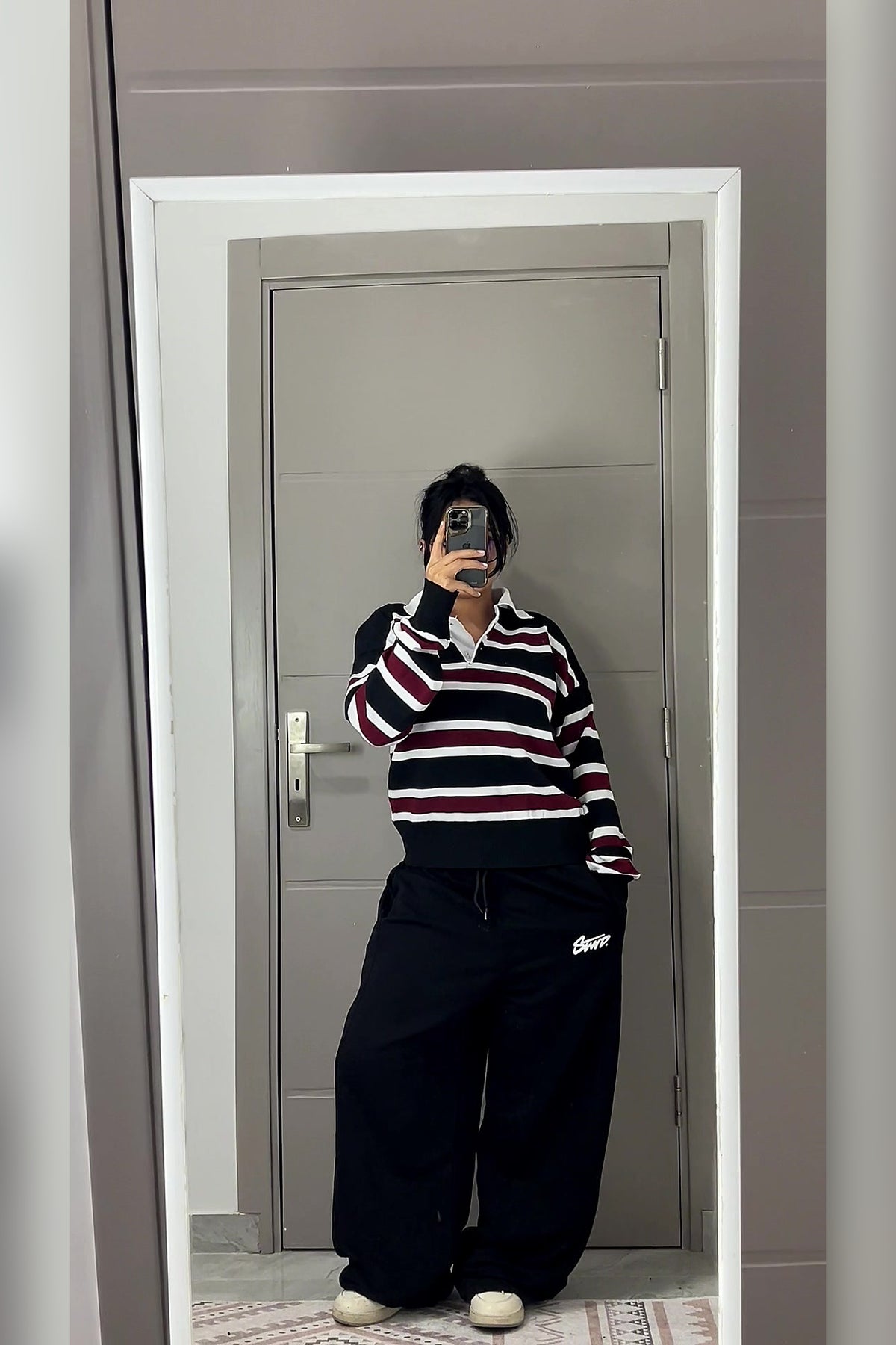 Black Balloon Sweatpants - VELINA