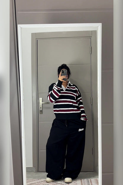 Black Balloon Sweatpants - VELINA