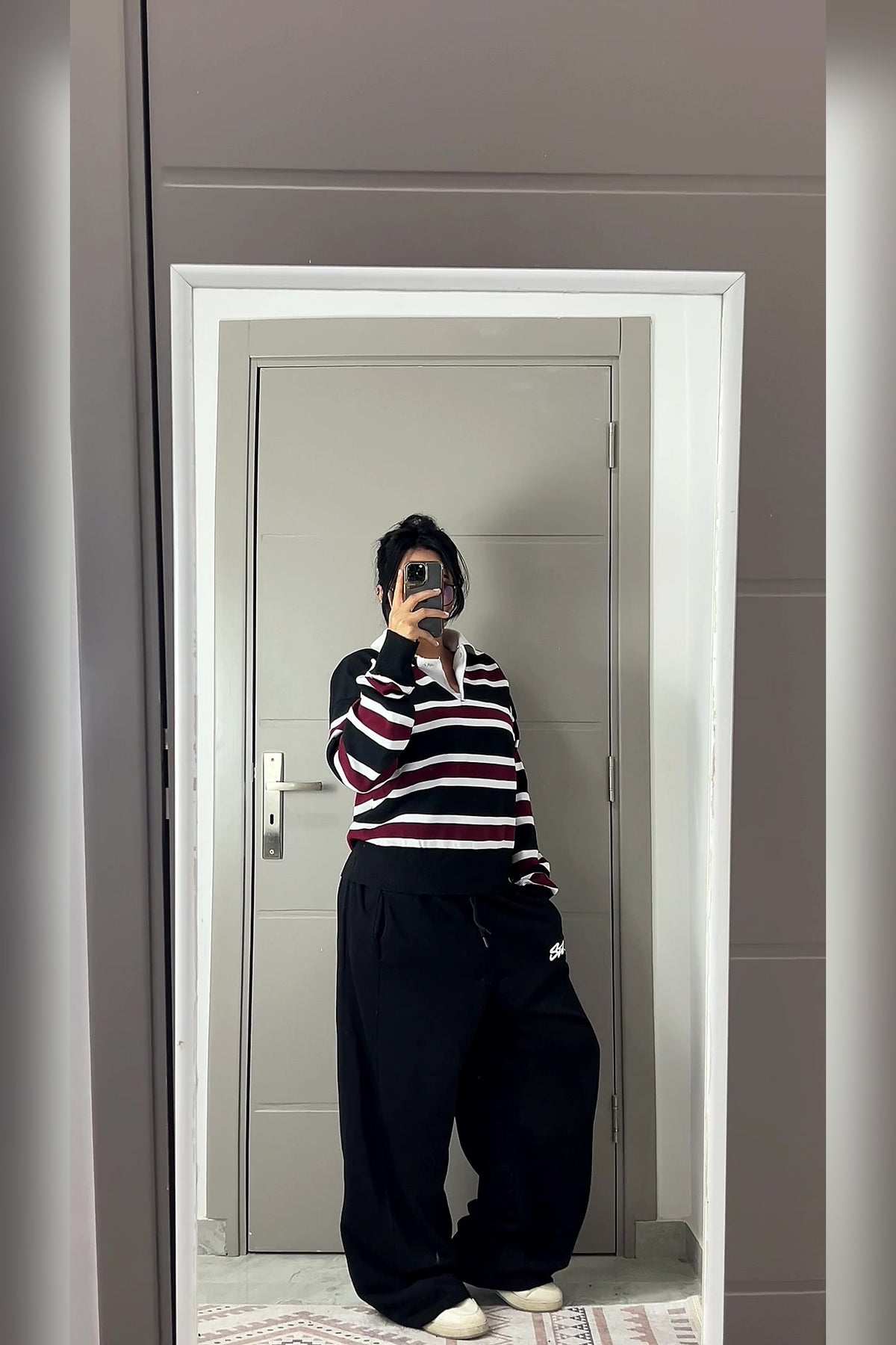 Black Balloon Sweatpants - VELINA