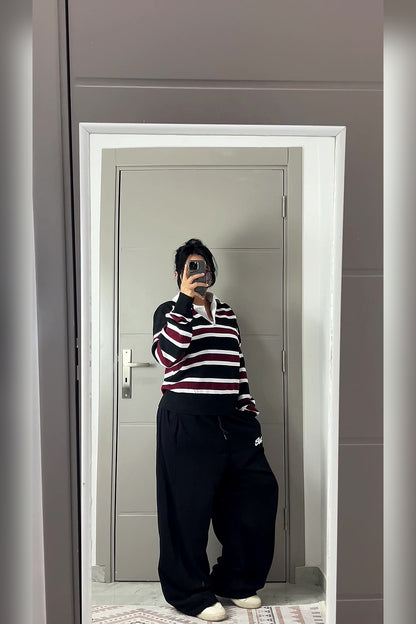 Black Balloon Sweatpants - VELINA
